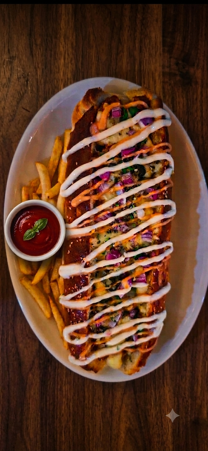 Cheesy Chicken Hotdog